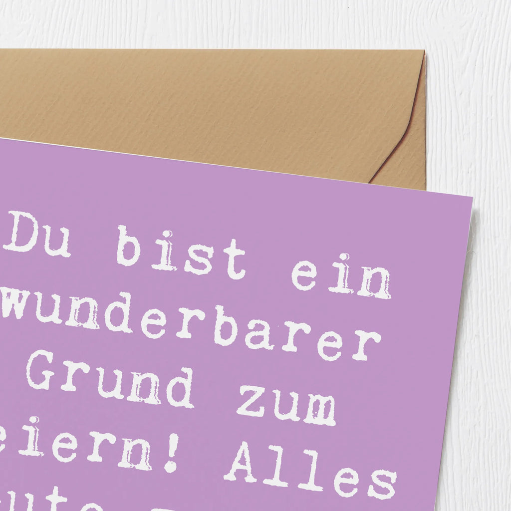 Deluxe Card Saying Du bist ein wunderbarer Grund zum Feiern! Alles Gute zum 1. Geburtstag! Karte, Grußkarte, Einladungskarte, Glückwunschkarte, Hochwertige Klappkarte, Klappkarte, Geburtstagskarte, Hochzeitskarte, Hochwertige Grußkarte, Geburtstag, Geburtstagsgeschenk, Geschenk