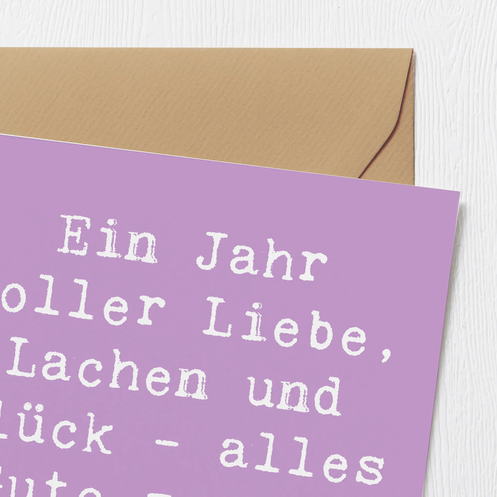 Deluxe Karte Spruch 1. Geburtstag Liebe Lachen Glück Geburtstagskarte, Karte, Hochzeitskarte, Glückwunschkarte, Hochwertige Klappkarte, Einladungskarte, Grußkarte, Klappkarte, Hochwertige Grußkarte, Geburtstag, Geburtstagsgeschenk, Geschenk