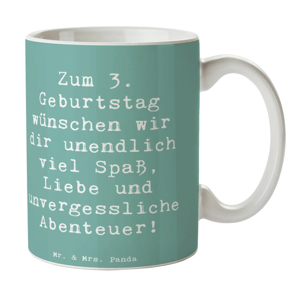 Tasse Spruch 3. Geburtstag Bürotasse, Tasse mit Motiven, Tasse, Geschenktasse, Keramiktasse, Porzellantasse, Teetasse, Kaffeetasse, Tasse mit Zitaten, Geburtstag, Geburtstagsgeschenk, Geschenk