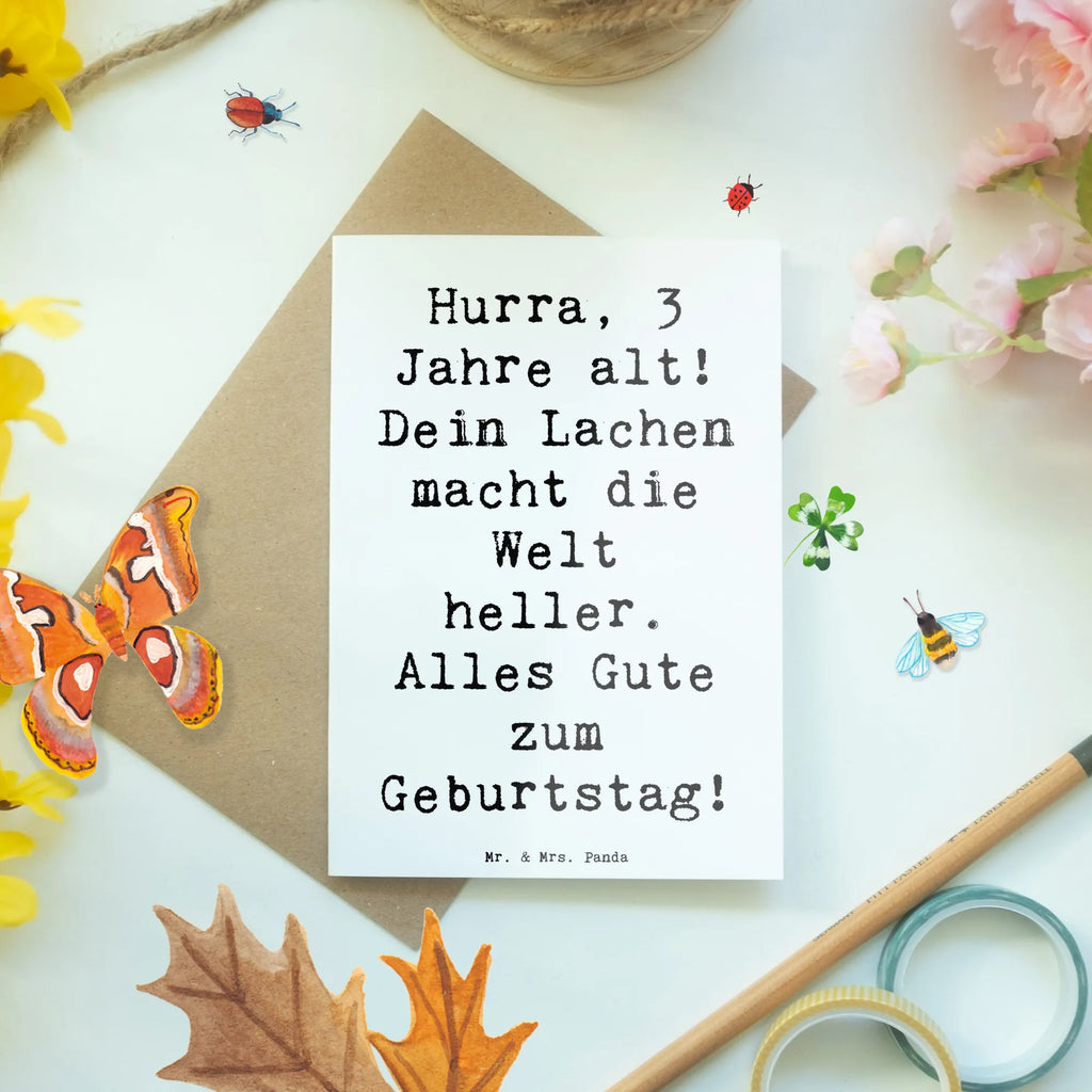 Grußkarte Spruch 3. Geburtstag Jubel Einladungskarte, Karte, Ansichtskarten, Geburtstagskarte, Klappkarte, Hochzeitskarte, Glückwunschkarte, Grußkarte, Geburtstag, Geburtstagsgeschenk, Geschenk