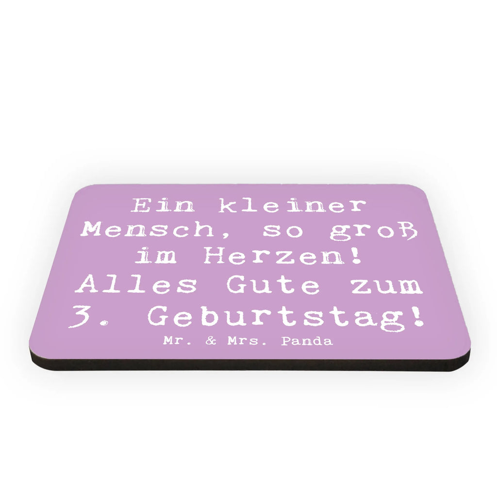 Magnet Saying Ein kleiner Mensch, so groß im Herzen! Alles Gute zum 3. Geburtstag! Pinnwandmagnet, Kühlschrankmagnet, Notiz Magnet, Motivmagnete, Dekomagnet, Kühlschrank Dekoration, Souvenir Magnet, Whiteboard Magnet, Geburtstag, Geburtstagsgeschenk, Geschenk