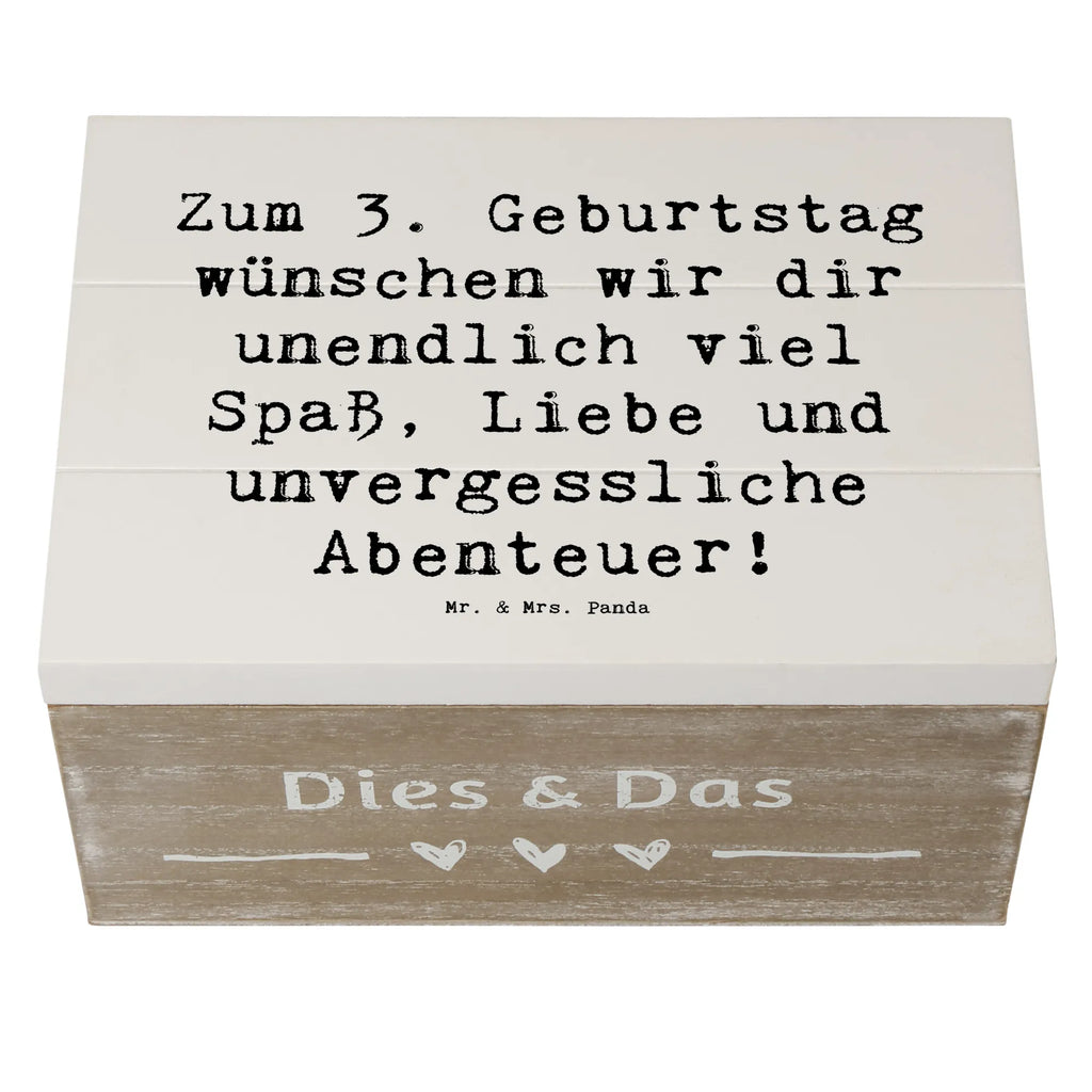 Holzkiste Spruch 3. Geburtstag XXL, Aufbewahrungsbox, Holzkiste, Erinnerungsbox, Truhe, Kiste, Dekokiste, Erinnerungskiste, Schatzkiste, Geschenkbox, Schatulle, Geschenkdose, Geburtstag, Geburtstagsgeschenk, Geschenk