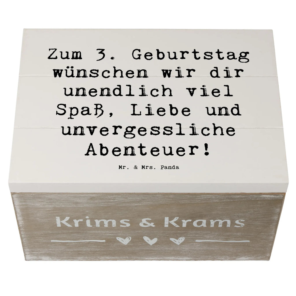 Holzkiste Spruch 3. Geburtstag XXL, Aufbewahrungsbox, Holzkiste, Erinnerungsbox, Truhe, Kiste, Dekokiste, Erinnerungskiste, Schatzkiste, Geschenkbox, Schatulle, Geschenkdose, Geburtstag, Geburtstagsgeschenk, Geschenk
