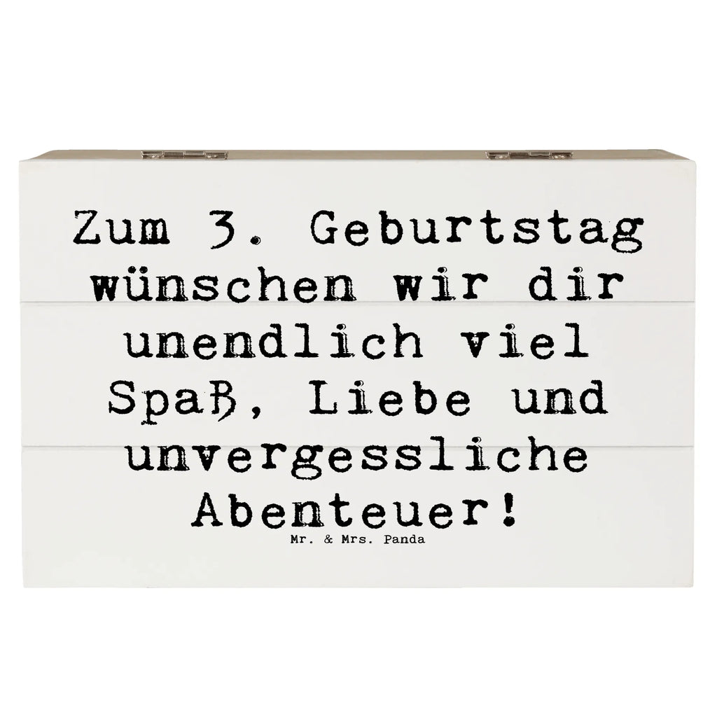 Holzkiste Spruch 3. Geburtstag XXL, Aufbewahrungsbox, Holzkiste, Erinnerungsbox, Truhe, Kiste, Dekokiste, Erinnerungskiste, Schatzkiste, Geschenkbox, Schatulle, Geschenkdose, Geburtstag, Geburtstagsgeschenk, Geschenk