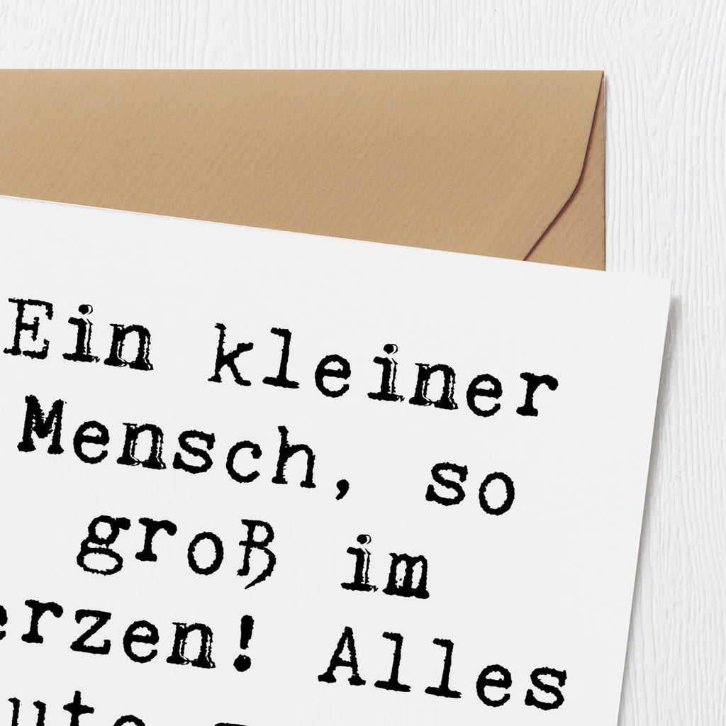 Deluxe Card Saying Ein kleiner Mensch, so groß im Herzen! Alles Gute zum 3. Geburtstag! Geburtstagskarte, Grußkarte, Klappkarte, Einladungskarte, Hochwertige Grußkarte, Glückwunschkarte, Karte, Hochwertige Klappkarte, Hochzeitskarte, Geburtstag, Geburtstagsgeschenk, Geschenk