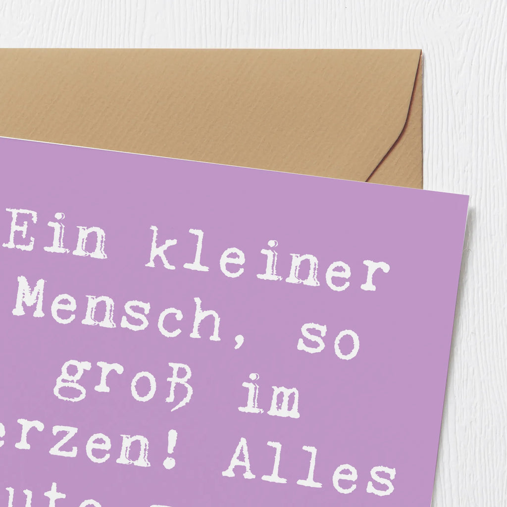 Deluxe Card Saying Ein kleiner Mensch, so groß im Herzen! Alles Gute zum 3. Geburtstag! Geburtstagskarte, Grußkarte, Klappkarte, Einladungskarte, Hochwertige Grußkarte, Glückwunschkarte, Karte, Hochwertige Klappkarte, Hochzeitskarte, Geburtstag, Geburtstagsgeschenk, Geschenk