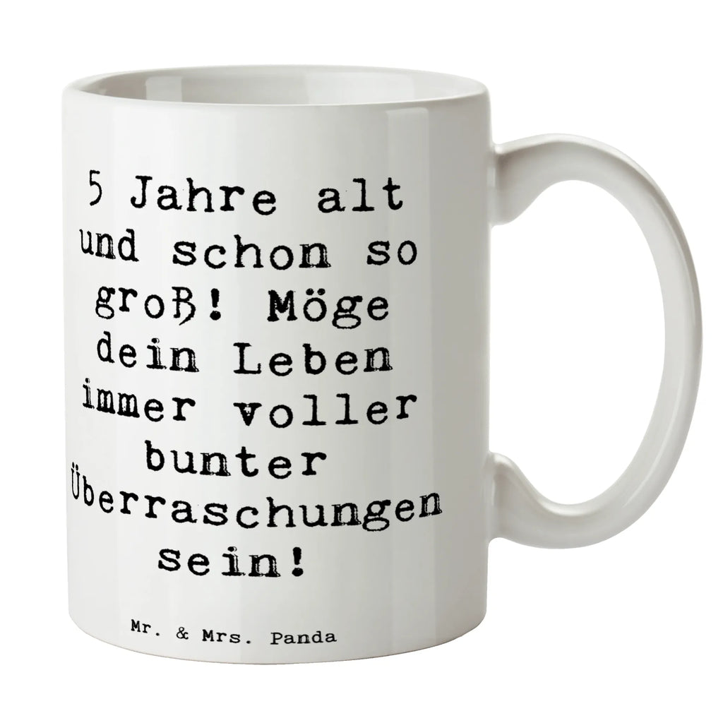 Tasse Spruch 5. Geburtstag Bürotasse, Tasse, Teetasse, Tasse mit Zitaten, Kaffeetasse, Tasse mit Motiven, Geschenktasse, Porzellantasse, Keramiktasse, Geburtstag, Geburtstagsgeschenk, Geschenk