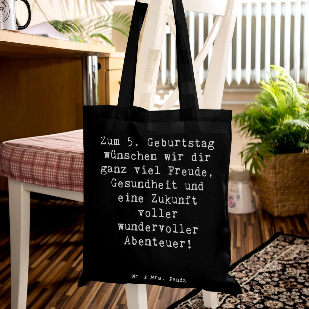 Tote bag Saying Zum 5. Geburtstag wünschen wir dir ganz viel Freude, Gesundheit und eine Zukunft voller wundervoller Abenteuer! schultertasche baumwolle, tasche baumwolle, Jutebeutel, Baumwoll-Tragetasche, Uni Tasche, Schulbeutel, Umhängetasche, Tüte, umhängetasche baumwolle, Laptoptasche, Tasche, Unitasche, Schultertasche, festival tasche, Büchertasche, Baumwolltasche, Schultasche, campus tasche, schulterbeutel, Tote Bag, henkeltasche baumwolle, Baumwoll-Shopper, baumwoll shopper, textiltasche, dokumententasche, Alltagstasche, umhängebeutel, einkaufstasche baumwolle, Stoffbeutel, Baumwollbeutel, Shopping Tasche, Einkaufstasche, canvas tasche, stofftasche baumwolle, einkaufsshopper, stoff shopper, Henkeltasche, textilbeutel, Beutel, universaltasche, Jutetasche, tragbeutel, Strandtasche, studententasche, Stoff-Tragetasche, Freizeittasche, beutel baumwolle, totebag, Einkaufsbeutel, Einkaufstüte, Stofftasche, Shopper, Tragetasche, tragetasche baumwolle, freizeitbeutel, festivaltasche, Geburtstag, Geschenk, Geburtstagsgeschenk
