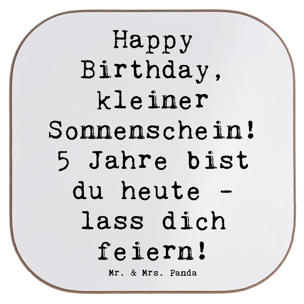 Square coaster Saying Happy Birthday, kleiner Sonnenschein! 5 Jahre bist du heute - lass dich feiern! Tassen Untersetzer, Holzuntersetzer, Korkuntersetzer, Bierdeckel, Glasuntersetzer, Untersetzer für Gläser, Getränkeuntersetzer, Untersetzer Holz, Untersetzer Design, Untersetzer, Untersetzer aus Holz, Untersetzer Gläser, Geburtstag, Geburtstagsgeschenk, Geschenk