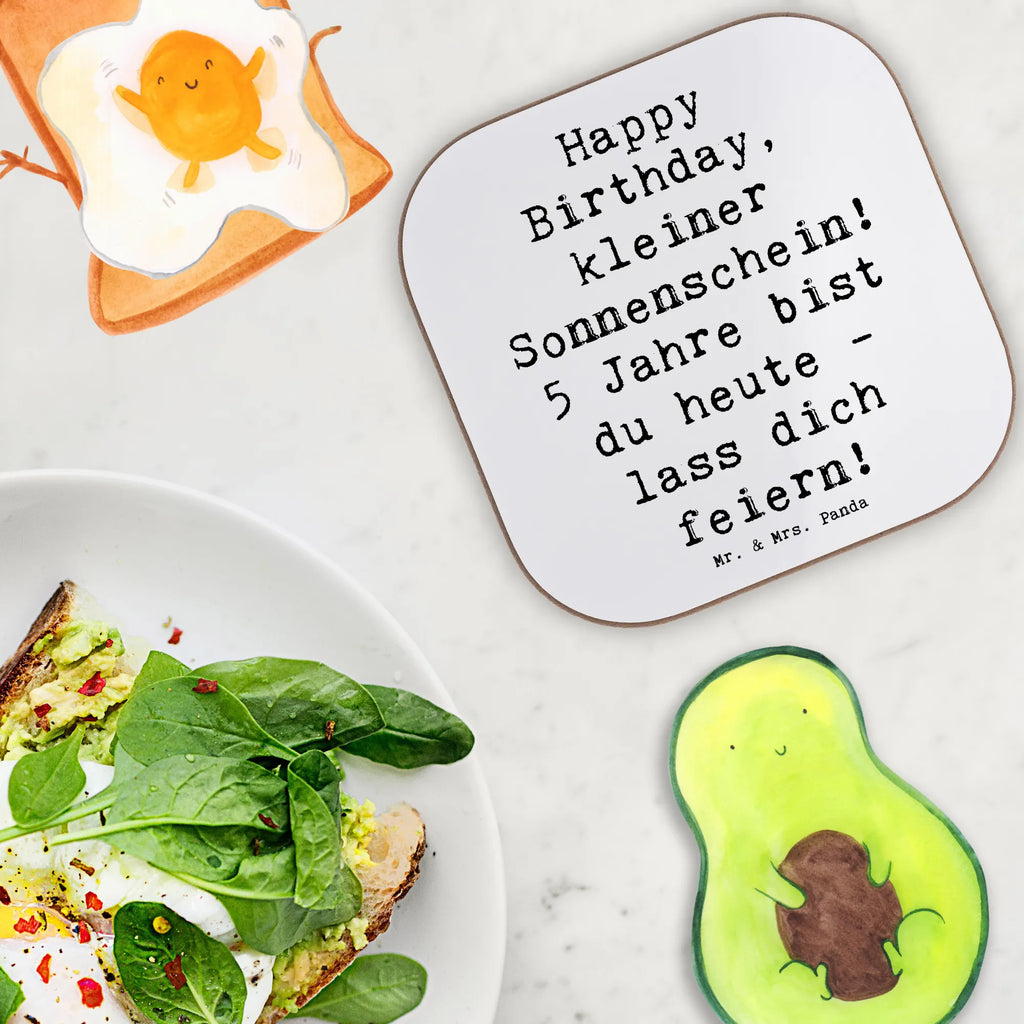 Square coaster Saying Happy Birthday, kleiner Sonnenschein! 5 Jahre bist du heute - lass dich feiern! Tassen Untersetzer, Holzuntersetzer, Korkuntersetzer, Bierdeckel, Glasuntersetzer, Untersetzer für Gläser, Getränkeuntersetzer, Untersetzer Holz, Untersetzer Design, Untersetzer, Untersetzer aus Holz, Untersetzer Gläser, Geburtstag, Geburtstagsgeschenk, Geschenk