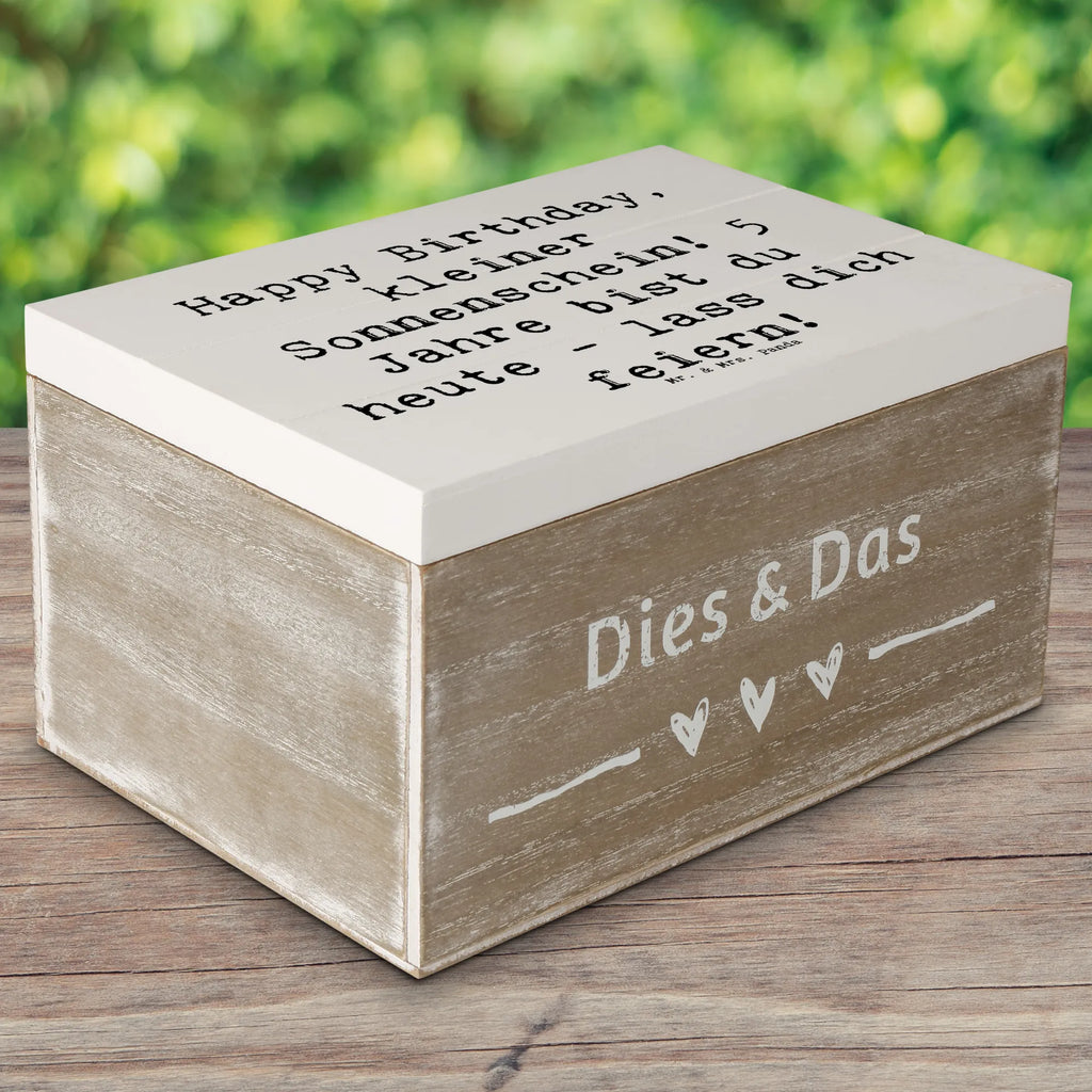 Holzkiste Spruch 5. Geburtstag Sonnenschein Kiste, Geschenkbox, Dekokiste, Geschenkdose, Erinnerungsbox, XXL, Holzkiste, Schatulle, Aufbewahrungsbox, Truhe, Schatzkiste, Erinnerungskiste, Geburtstag, Geburtstagsgeschenk, Geschenk
