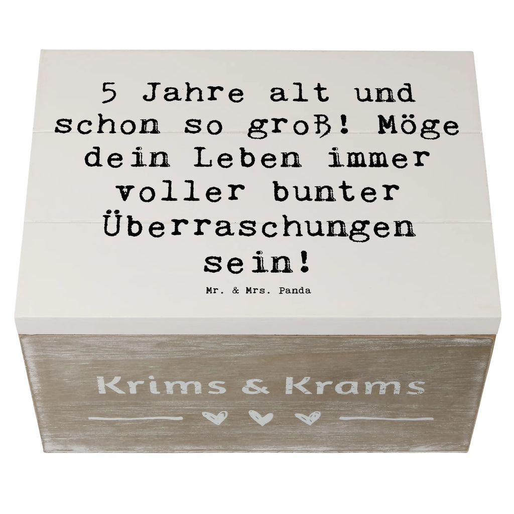 Holzkiste Spruch 5. Geburtstag Schatulle, Geschenkdose, Kiste, Truhe, Dekokiste, Geschenkbox, Schatzkiste, XXL, Holzkiste, Aufbewahrungsbox, Erinnerungskiste, Erinnerungsbox, Geburtstag, Geburtstagsgeschenk, Geschenk