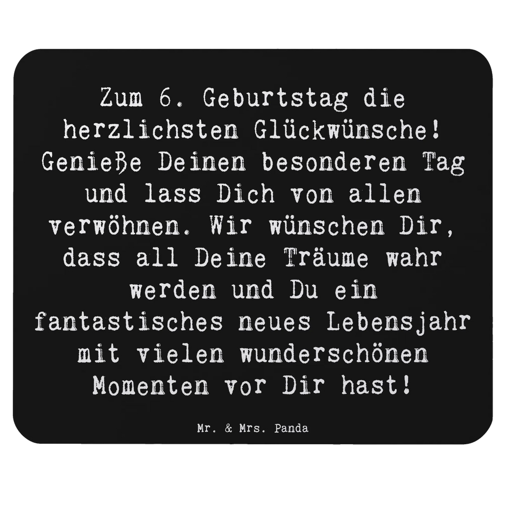 Mauspad Spruch 6. Geburtstag Computer zubehör, Mausunterlage, PC Zubehör, Büroausstattung, Designer Mauspad, Mauspad, Einzigartiges Mauspad, Arbeitszimmer, Mauspad Büro, Mousepad, Geburtstag, Geburtstagsgeschenk, Geschenk