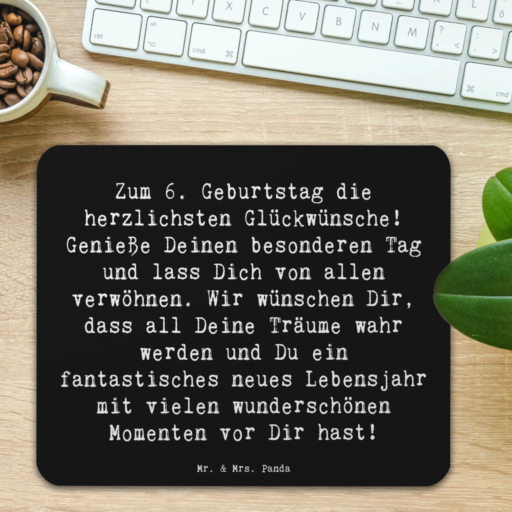 Mauspad Spruch 6. Geburtstag Computer zubehör, Mausunterlage, PC Zubehör, Büroausstattung, Designer Mauspad, Mauspad, Einzigartiges Mauspad, Arbeitszimmer, Mauspad Büro, Mousepad, Geburtstag, Geburtstagsgeschenk, Geschenk