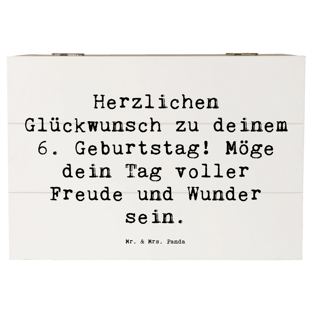 Holzkiste Spruch 6. Geburtstag Geschenkdose, Schatzkiste, Geschenkbox, Kiste, Schatulle, Erinnerungsbox, Dekokiste, XXL, Truhe, Aufbewahrungsbox, Erinnerungskiste, Holzkiste, Geburtstag, Geburtstagsgeschenk, Geschenk
