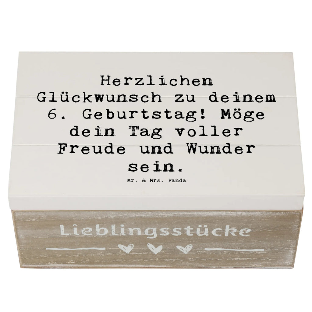 Holzkiste Spruch 6. Geburtstag Geschenkdose, Schatzkiste, Geschenkbox, Kiste, Schatulle, Erinnerungsbox, Dekokiste, XXL, Truhe, Aufbewahrungsbox, Erinnerungskiste, Holzkiste, Geburtstag, Geburtstagsgeschenk, Geschenk