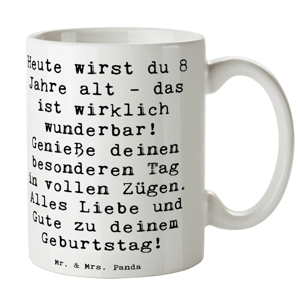 Tasse Spruch 8. Geburtstag Feier Kakaotasse, Motivtasse, Teebecher, Keramikbecher, haferl, Dekotasse, Kaffeebecher, Trinkbecher, Geschenktasse, design tasse, kaffeetasse keramik, Sprüchetasse, Keramiktasse, Mug, Trinktasse, Designtasse, kaffeebecher keramik, tasse für büro, Bürobecher, hochwertige tasse, schöne tasse, kaffeetasse bedruckt, Tasse mit Motiv, tasse für kaffee, milchkaffeetasse, Tasse, Bürotasse, Frühstückstasse, Bedruckte Tasse, Henkeltasse, Kaffeepott, Pott, statement tasse, Frühstücksbecher, heißgetränkebecher, Tasse mit Spruch, Kaffeetasse, Teetasse, kaffeebecher bedruckt, Henkelbecher, Becher, Teepott, Coffee Mug, Geschenk, Geburtstagsgeschenk, Geburtstag