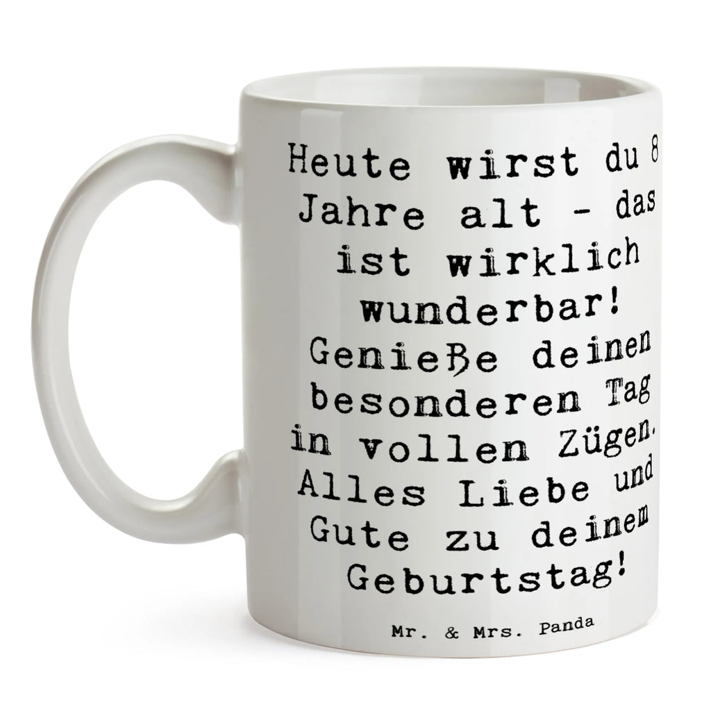 Tasse Spruch 8. Geburtstag Feier Kakaotasse, Motivtasse, Teebecher, Keramikbecher, haferl, Dekotasse, Kaffeebecher, Trinkbecher, Geschenktasse, design tasse, kaffeetasse keramik, Sprüchetasse, Keramiktasse, Mug, Trinktasse, Designtasse, kaffeebecher keramik, tasse für büro, Bürobecher, hochwertige tasse, schöne tasse, kaffeetasse bedruckt, Tasse mit Motiv, tasse für kaffee, milchkaffeetasse, Tasse, Bürotasse, Frühstückstasse, Bedruckte Tasse, Henkeltasse, Kaffeepott, Pott, statement tasse, Frühstücksbecher, heißgetränkebecher, Tasse mit Spruch, Kaffeetasse, Teetasse, kaffeebecher bedruckt, Henkelbecher, Becher, Teepott, Coffee Mug, Geschenk, Geburtstagsgeschenk, Geburtstag