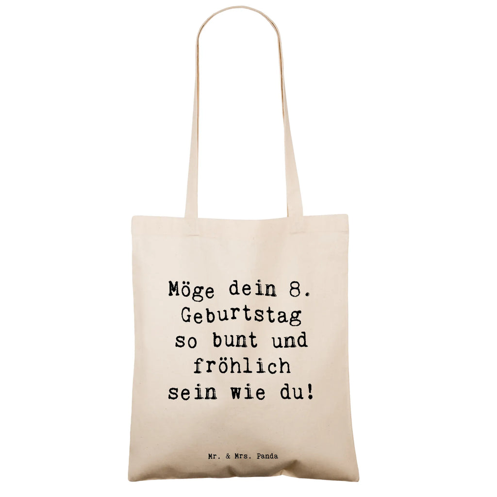 Tragetasche Spruch 8. Geburtstag Freude Beuteltasche, Beutel, Einkaufstasche, Jutebeutel, Stoffbeutel, Tasche, Shopper, Umhängetasche, Strandtasche, Schultertasche, Stofftasche, Tragetasche, Badetasche, Jutetasche, Einkaufstüte, Laptoptasche, Geburtstag, Geburtstagsgeschenk, Geschenk
