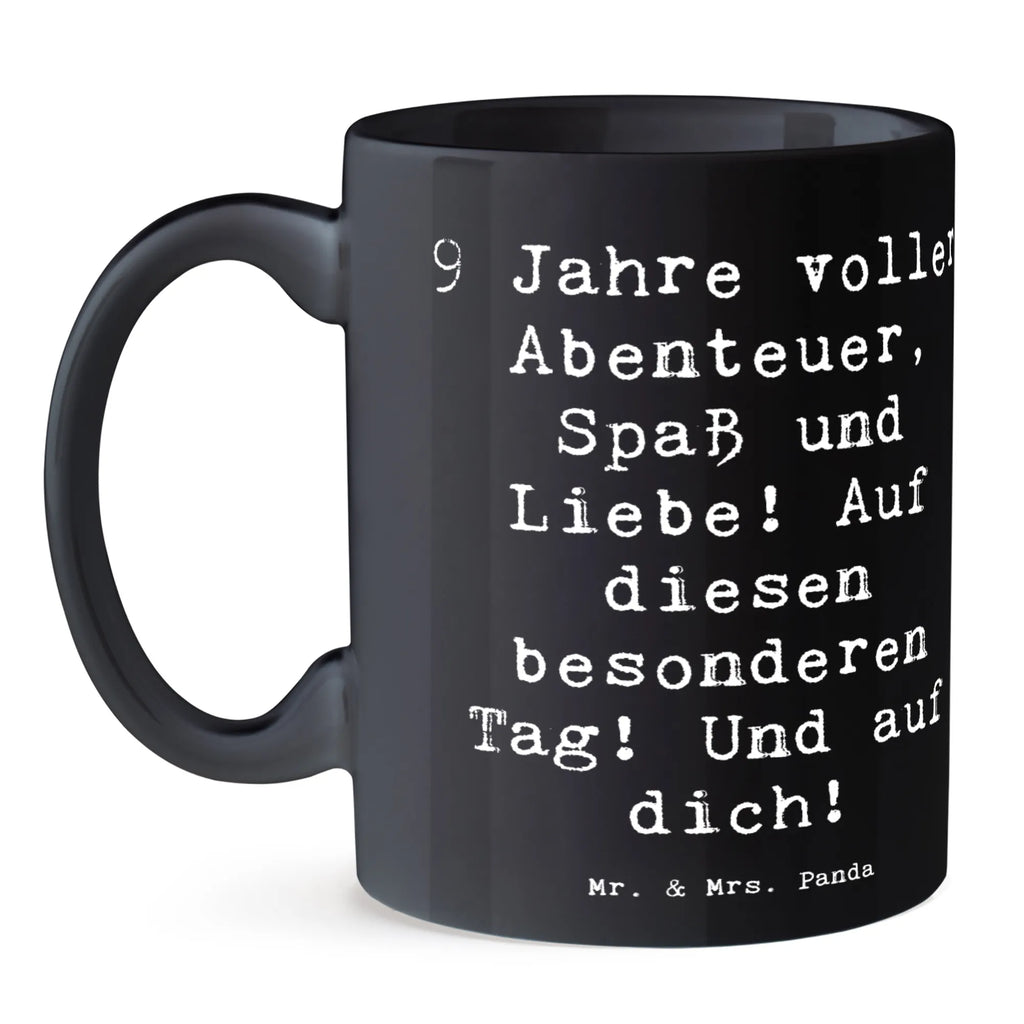 Tasse Spruch 9. Geburtstag Abenteuer Keramiktasse, Kaffeetasse, Teetasse, Geschenktasse, Porzellantasse, Tasse mit Motiven, Bürotasse, Tasse, Tasse mit Zitaten, Geburtstag, Geburtstagsgeschenk, Geschenk