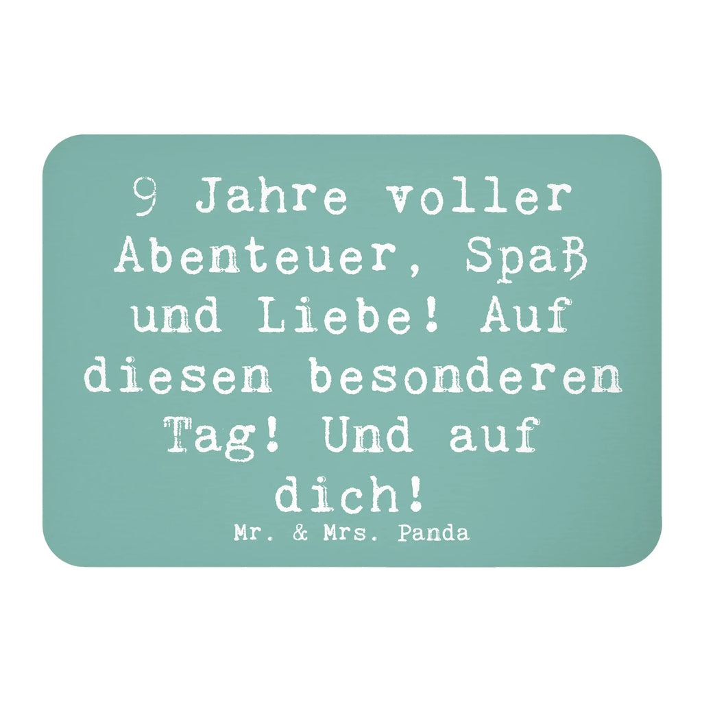 Magnet Spruch 9. Geburtstag Abenteuer Souvenir Magnet, Pinnwandmagnet, Kühlschrankmagnet, Notiz Magnet, Motivmagnete, Dekomagnet, Kühlschrank Dekoration, Whiteboard Magnet, Geburtstag, Geburtstagsgeschenk, Geschenk