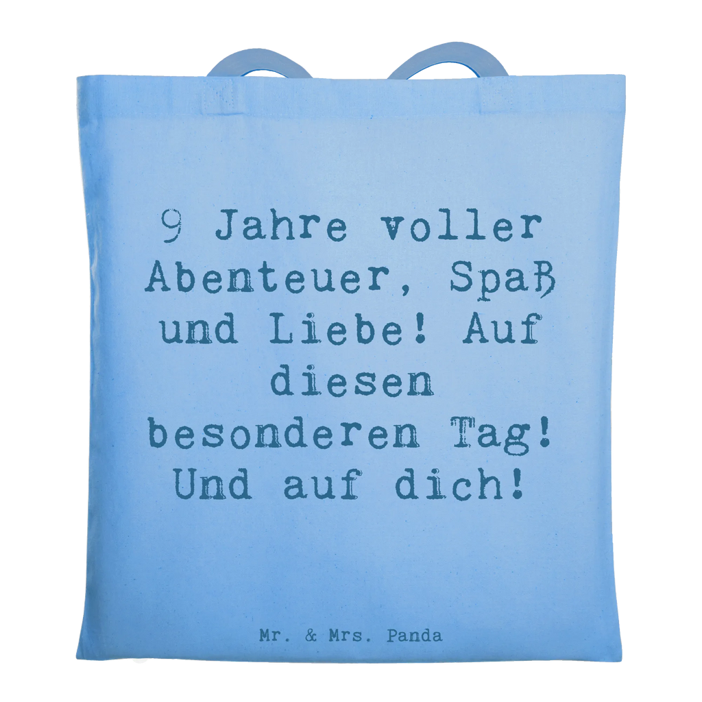 Tragetasche Spruch 9. Geburtstag Abenteuer Beuteltasche, Beutel, Einkaufstasche, Jutebeutel, Stoffbeutel, Tasche, Shopper, Umhängetasche, Strandtasche, Schultertasche, Stofftasche, Tragetasche, Badetasche, Jutetasche, Einkaufstüte, Laptoptasche, Geburtstag, Geburtstagsgeschenk, Geschenk