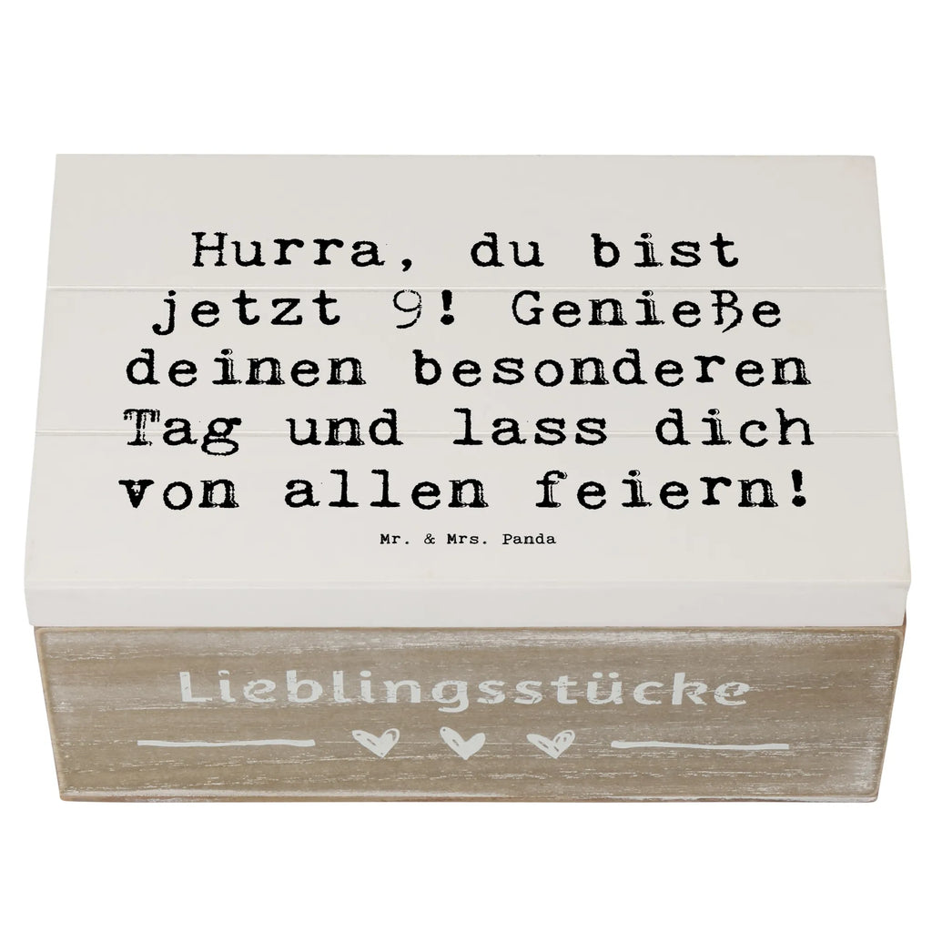 Holzkiste Spruch 9. Geburtstag Freude Geschenkbox, Schatzkiste, Aufbewahrungsbox, Erinnerungskiste, Schatulle, Erinnerungsbox, XXL, Kiste, Holzkiste, Truhe, Dekokiste, Geschenkdose, Geburtstag, Geburtstagsgeschenk, Geschenk
