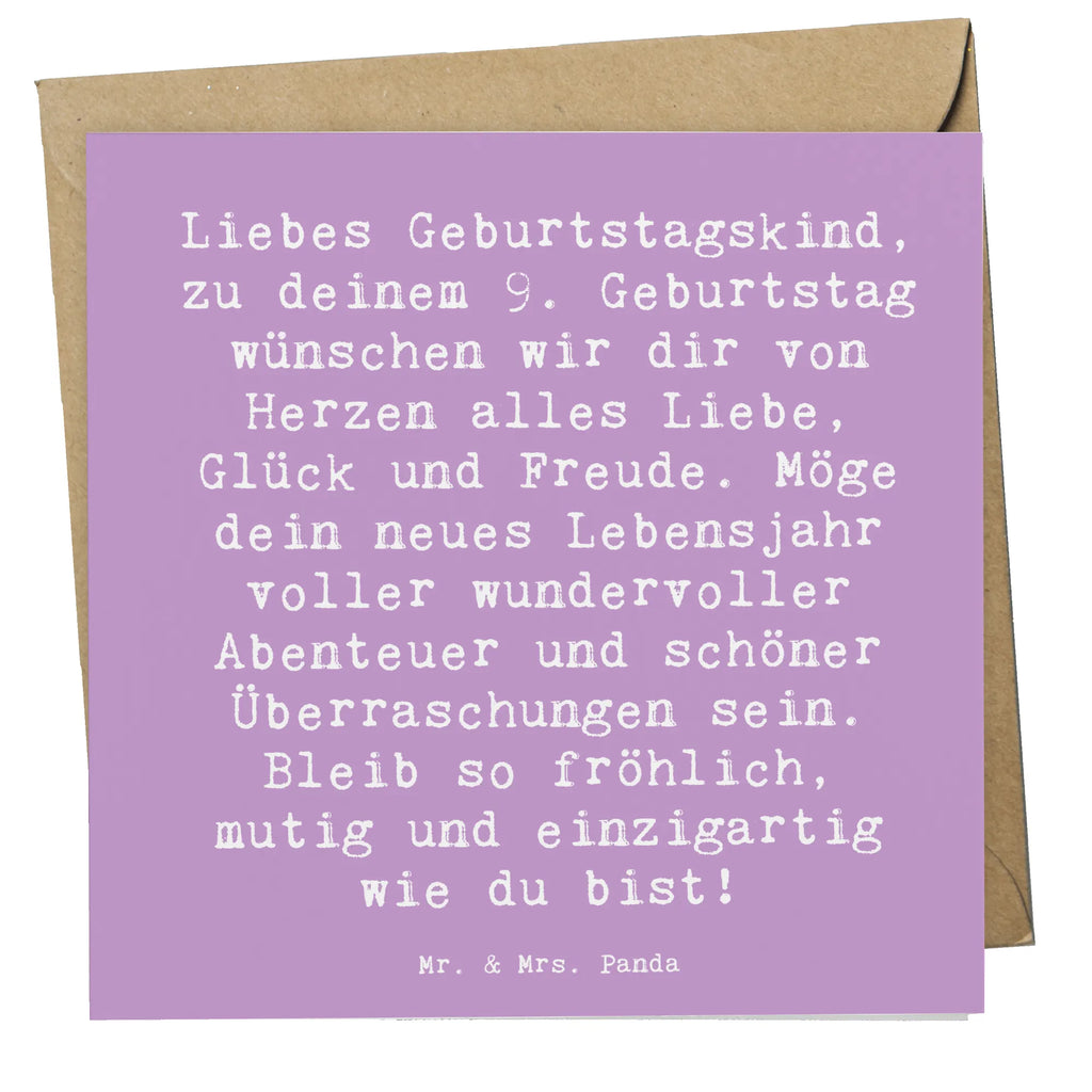 Deluxe Karte Spruch 9. Geburtstag Glück Hochzeitskarte, Glückwunschkarte, Hochwertige Grußkarte, Hochwertige Klappkarte, Einladungskarte, Karte, Klappkarte, Geburtstagskarte, Grußkarte, Geburtstag, Geburtstagsgeschenk, Geschenk