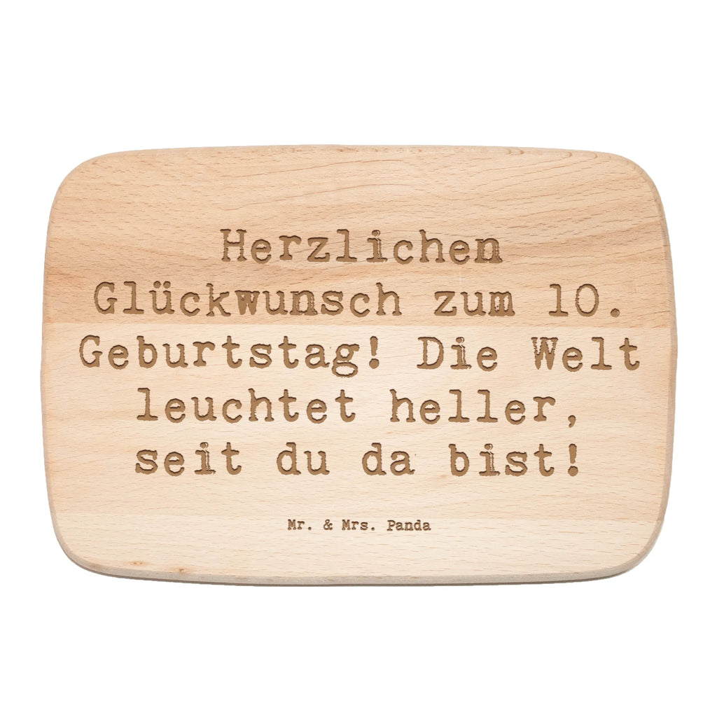 Frühstücksbrett Spruch 10. Geburtstag Jubiläum Holzbrett, Küchenbrett, Frühstücksbrett, Schneidebrett, Schneidebrett Holz, Frühstücksbrettchen, Geburtstag, Geburtstagsgeschenk, Geschenk