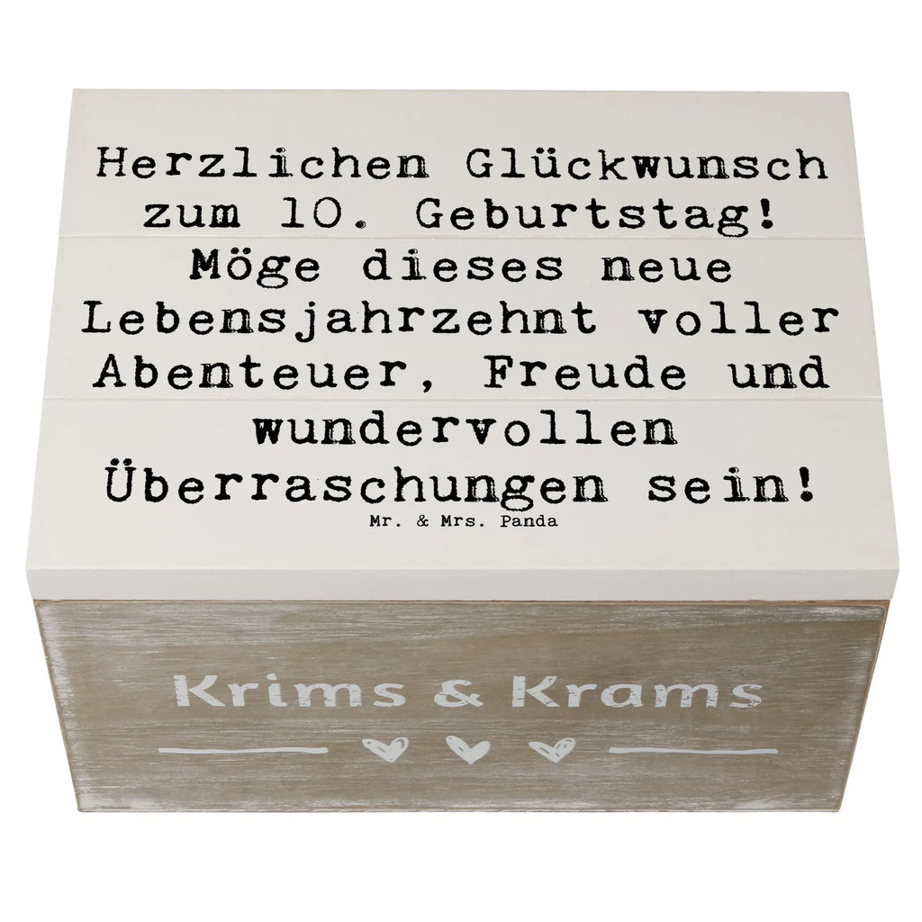 Holzkiste Spruch 10. Geburtstag XXL, Holzkiste, Schatzkiste, Truhe, Geschenkbox, Aufbewahrungsbox, Dekokiste, Schatulle, Geschenkdose, Erinnerungskiste, Kiste, Erinnerungsbox, Geburtstag, Geburtstagsgeschenk, Geschenk
