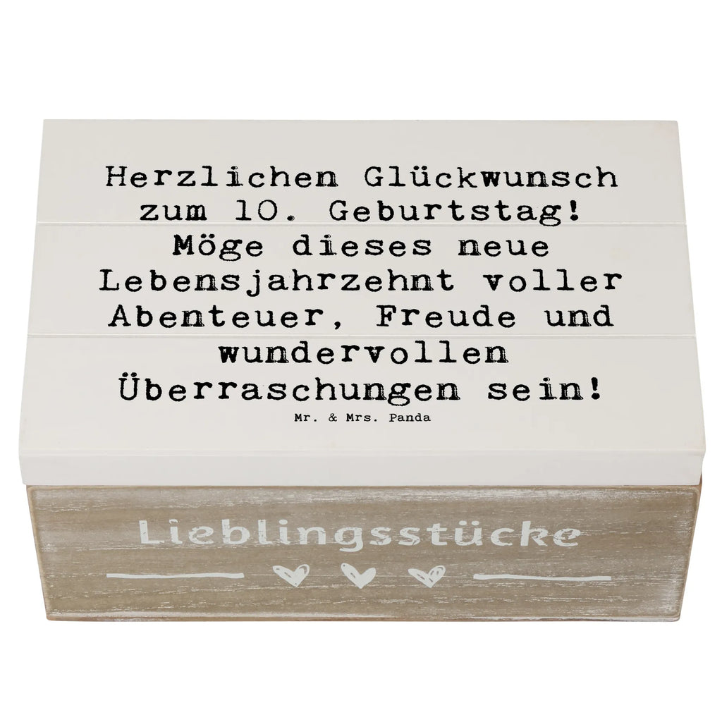 Holzkiste Spruch 10. Geburtstag XXL, Holzkiste, Schatzkiste, Truhe, Geschenkbox, Aufbewahrungsbox, Dekokiste, Schatulle, Geschenkdose, Erinnerungskiste, Kiste, Erinnerungsbox, Geburtstag, Geburtstagsgeschenk, Geschenk