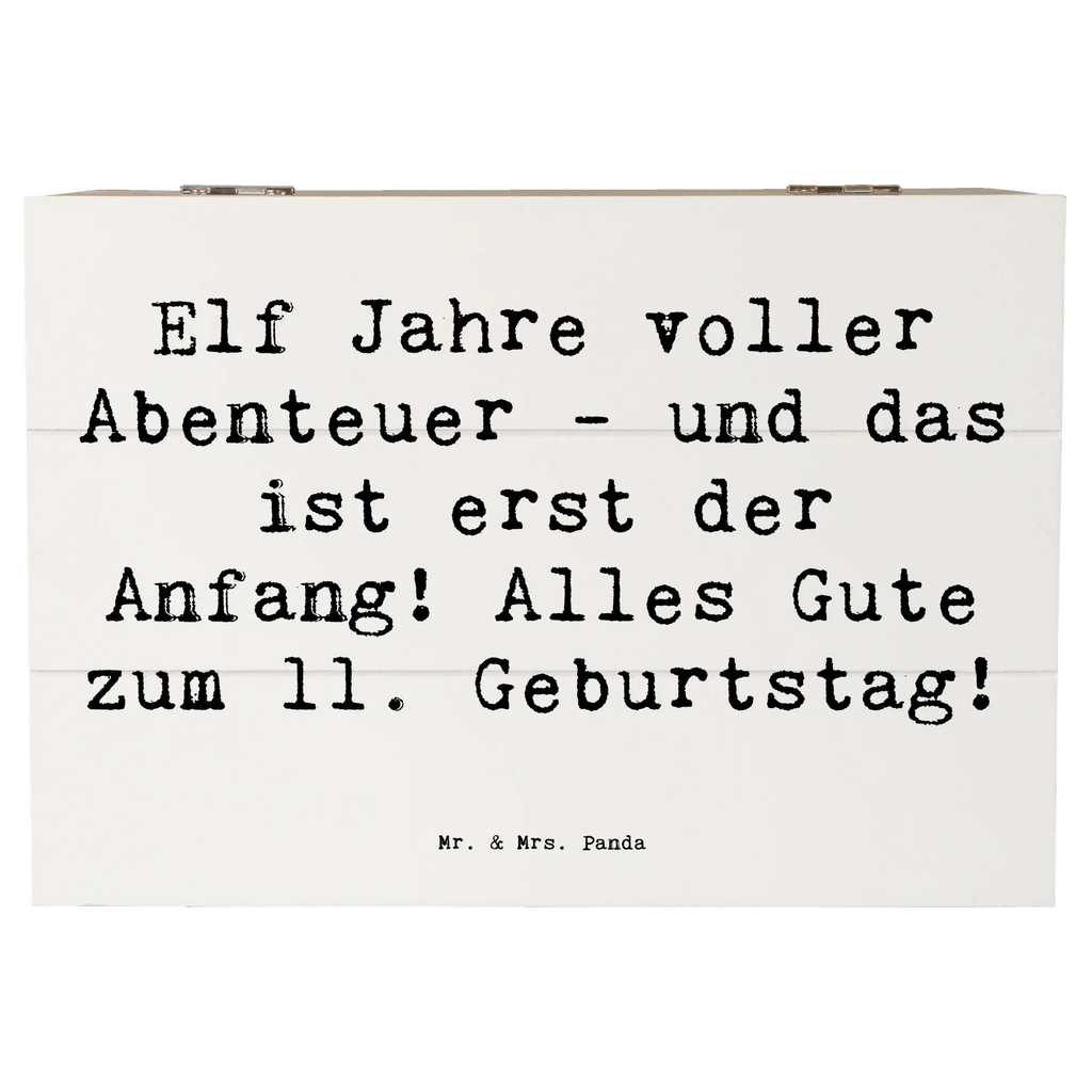 Holzkiste Spruch 11. Geburtstag Abenteuer Aufbewahrungsbox, Dekokiste, Erinnerungsbox, XXL, Geschenkdose, Holzkiste, Kiste, Schatulle, Erinnerungskiste, Geschenkbox, Truhe, Schatzkiste, Geburtstag, Geburtstagsgeschenk, Geschenk