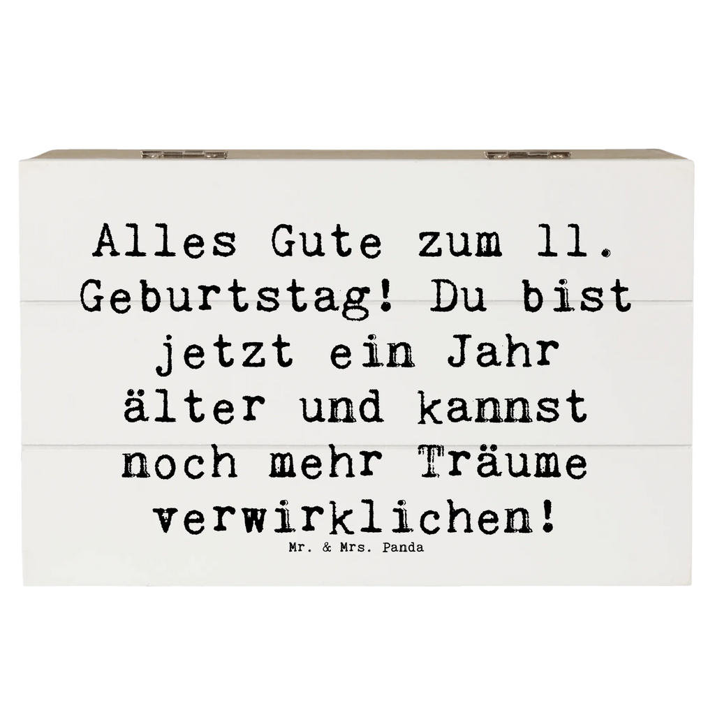 Holzkiste Spruch 11. Geburtstag Kiste, Truhe, Aufbewahrungsbox, Erinnerungskiste, Geschenkdose, Schatulle, Schatzkiste, Geschenkbox, XXL, Erinnerungsbox, Holzkiste, Dekokiste, Geburtstag, Geburtstagsgeschenk, Geschenk