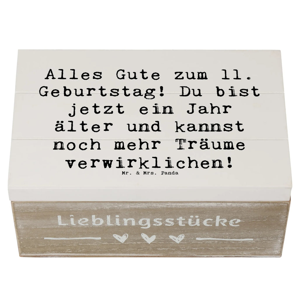 Holzkiste Spruch 11. Geburtstag Kiste, Truhe, Aufbewahrungsbox, Erinnerungskiste, Geschenkdose, Schatulle, Schatzkiste, Geschenkbox, XXL, Erinnerungsbox, Holzkiste, Dekokiste, Geburtstag, Geburtstagsgeschenk, Geschenk