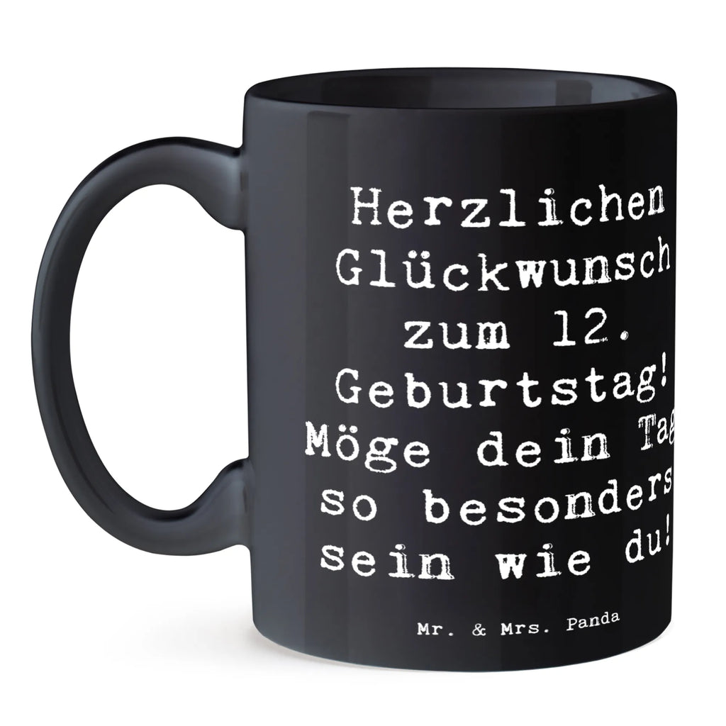 Tasse Spruch 12. Geburtstag Kaffeetasse, Tasse mit Zitaten, Tasse, Tasse mit Motiven, Porzellantasse, Teetasse, Bürotasse, Keramiktasse, Geschenktasse, Geburtstag, Geburtstagsgeschenk, Geschenk