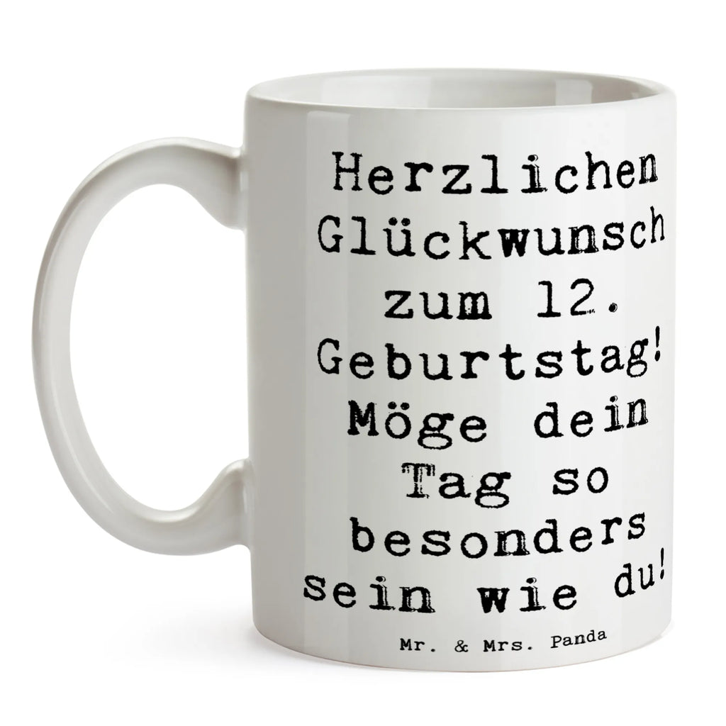 Tasse Spruch 12. Geburtstag Kaffeetasse, Tasse mit Zitaten, Tasse, Tasse mit Motiven, Porzellantasse, Teetasse, Bürotasse, Keramiktasse, Geschenktasse, Geburtstag, Geburtstagsgeschenk, Geschenk
