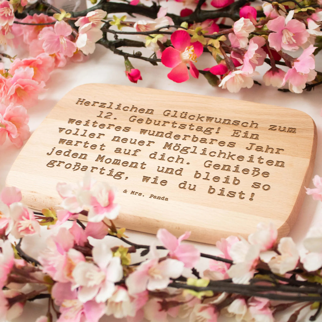 Holzbrett Spruch 12. Geburtstag Glück Küchenbrett, Holzbrett, Frühstücksbrettchen, Schneidebrett, Frühstücksbrett, Schneidebrett Holz, Geburtstag, Geburtstagsgeschenk, Geschenk
