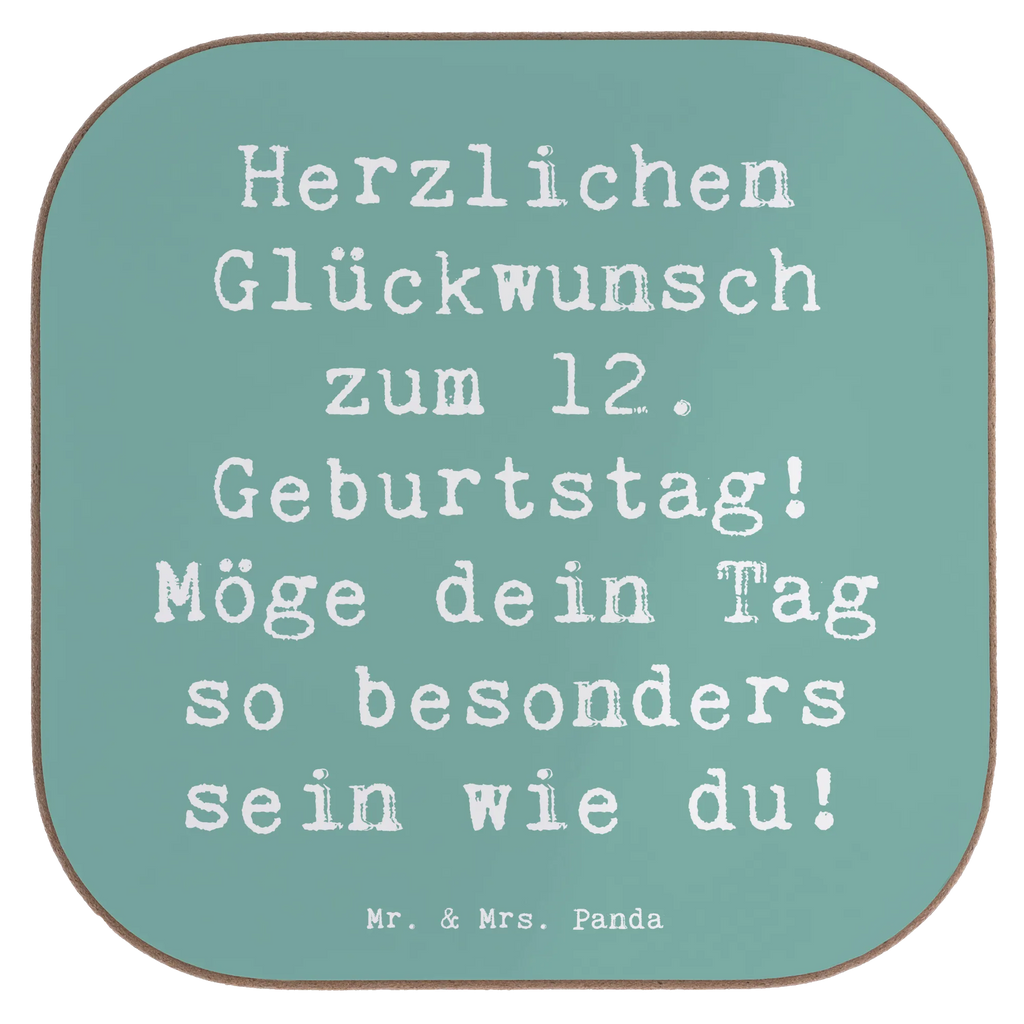 Square coaster Saying Herzlichen Glückwunsch zum 12. Geburtstag! Möge dein Tag so besonders sein wie du! Getränkeuntersetzer, Glasuntersetzer, Untersetzer Gläser, Untersetzer aus Holz, Bierdeckel, Tassen Untersetzer, Untersetzer Holz, Untersetzer, Untersetzer für Gläser, Korkuntersetzer, Holzuntersetzer, Untersetzer Design, Geburtstag, Geburtstagsgeschenk, Geschenk
