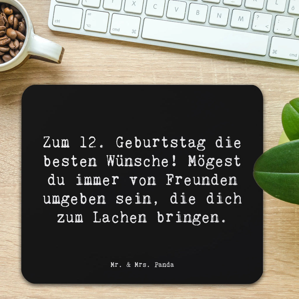 Mauspad Spruch 12. Geburtstag Wünsche Computer zubehör, Mousepad, Mauspad, Einzigartiges Mauspad, PC Zubehör, Mauspad Büro, Büroausstattung, Arbeitszimmer, Designer Mauspad, Mausunterlage, Geburtstag, Geburtstagsgeschenk, Geschenk