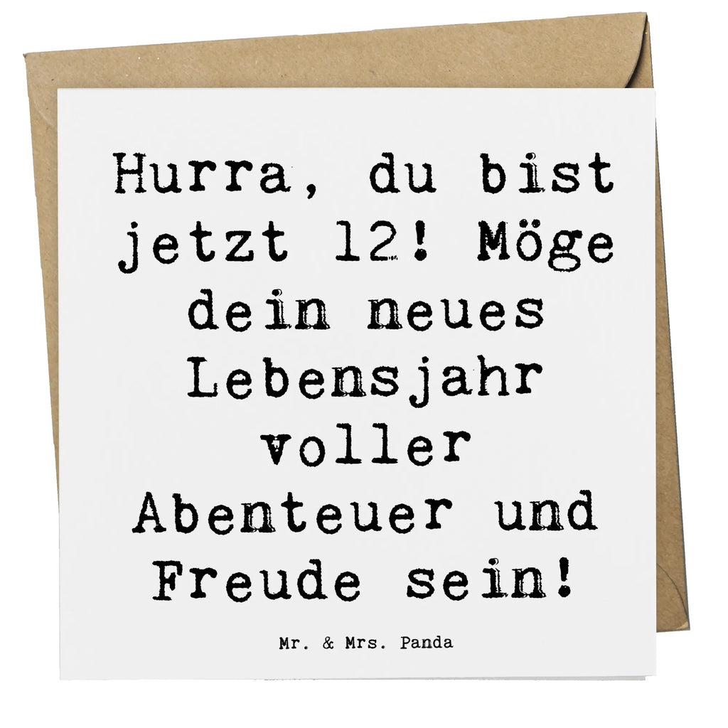 Deluxe Card Saying Hurra, du bist jetzt 12! Möge dein neues Lebensjahr voller Abenteuer und Freude sein! Hochzeitskarte, Hochwertige Grußkarte, Einladungskarte, Karte, Grußkarte, Glückwunschkarte, Geburtstagskarte, Hochwertige Klappkarte, Klappkarte, Geburtstag, Geburtstagsgeschenk, Geschenk