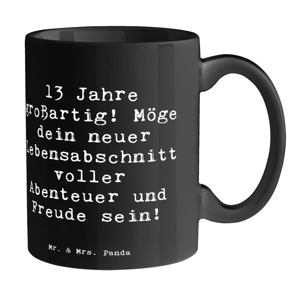 Tasse Spruch 13. Geburtstag Freude Tasse, Porzellantasse, Geschenktasse, Keramiktasse, Tasse mit Motiven, Kaffeetasse, Bürotasse, Teetasse, Tasse mit Zitaten, Geburtstag, Geburtstagsgeschenk, Geschenk
