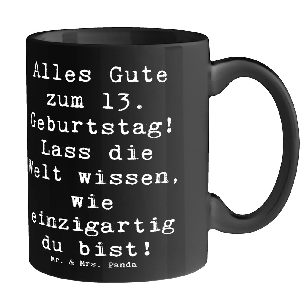 Mug Saying Alles Gute zum 13. Geburtstag! Lass die Welt wissen, wie einzigartig du bist! Kaffeetasse, Tasse, Bürotasse, Geschenktasse, Tasse mit Zitaten, Teetasse, Tasse mit Motiven, Porzellantasse, Keramiktasse, Geburtstag, Geburtstagsgeschenk, Geschenk