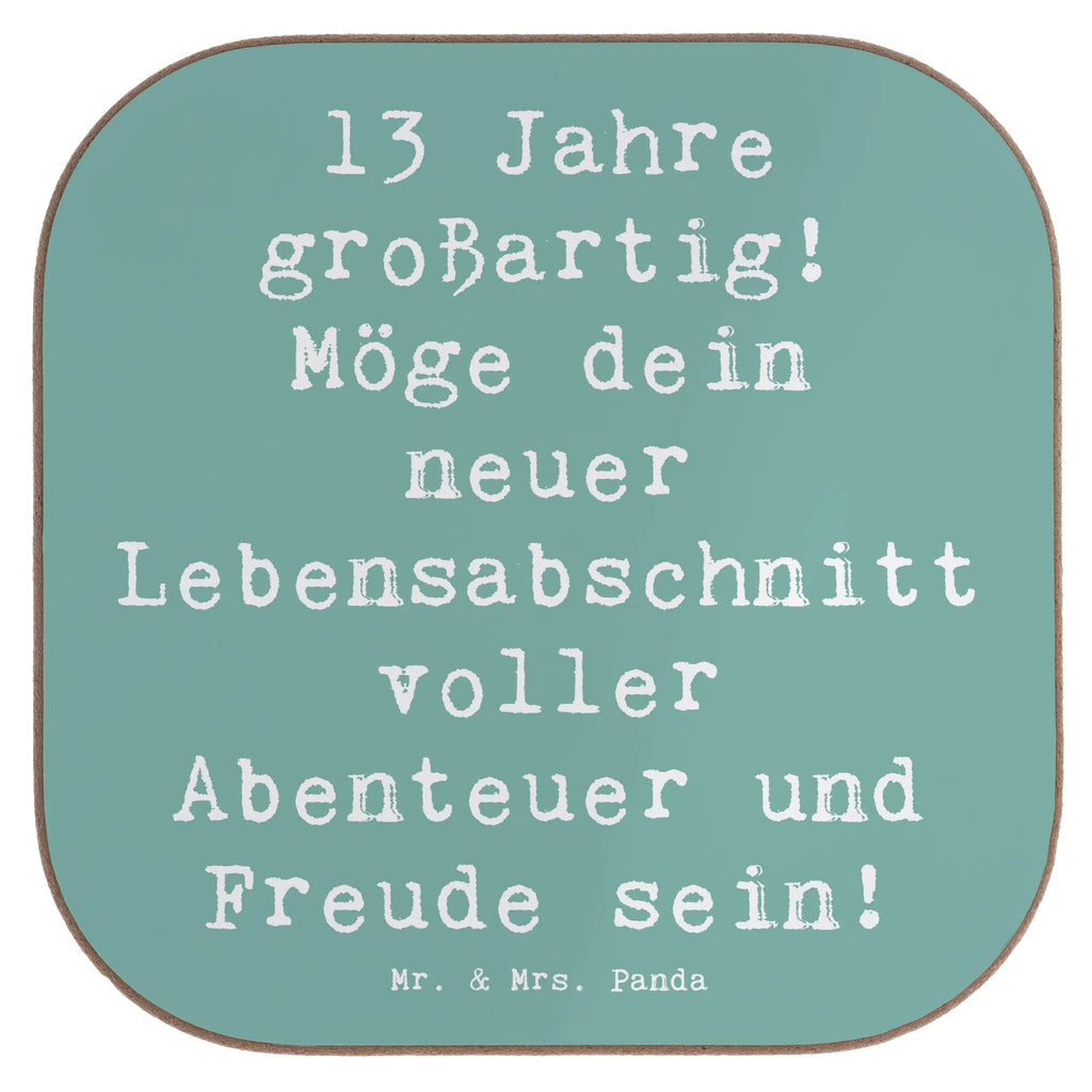 Square coaster Saying 13 Jahre großartig! Möge dein neuer Lebensabschnitt voller Abenteuer und Freude sein! Tassen Untersetzer, Getränkeuntersetzer, Glasuntersetzer, Holzuntersetzer, Untersetzer aus Holz, Untersetzer, Untersetzer Design, Untersetzer Gläser, Untersetzer Holz, Untersetzer für Gläser, Korkuntersetzer, Bierdeckel, Geburtstag, Geburtstagsgeschenk, Geschenk