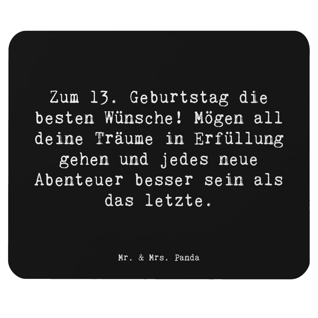 Mouse mat Saying Zum 13. Geburtstag die besten Wünsche! Mögen all deine Träume in Erfüllung gehen und jedes neue Abenteuer besser sein als das letzte. Mauspad Büro, PC Zubehör, Mauspad, Mausunterlage, Einzigartiges Mauspad, Computer zubehör, Arbeitszimmer, Designer Mauspad, Büroausstattung, Mousepad, Geburtstag, Geburtstagsgeschenk, Geschenk