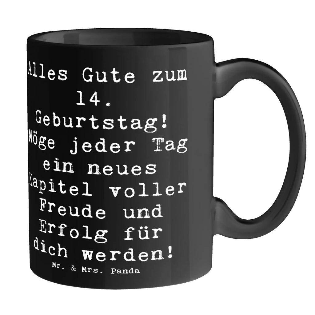 Mug Saying Alles Gute zum 14. Geburtstag! Möge jeder Tag ein neues Kapitel voller Freude und Erfolg für dich werden! Tasse mit Zitaten, Tasse mit Motiven, Tasse, Geschenktasse, Bürotasse, Porzellantasse, Keramiktasse, Teetasse, Kaffeetasse, Geburtstag, Geburtstagsgeschenk, Geschenk