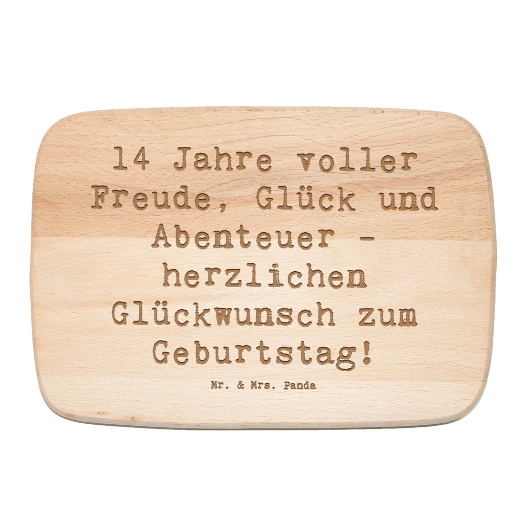 Schneidebrett Spruch 14. Geburtstag Freude Schneidebrett Holz, Holzbrett, Schneidebrett, Frühstücksbrett, Frühstücksbrettchen, Küchenbrett, Geburtstag, Geburtstagsgeschenk, Geschenk