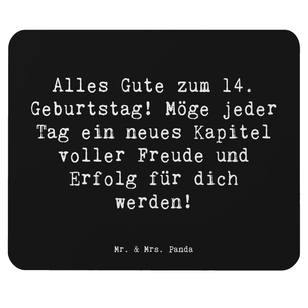 Mouse mat Saying Alles Gute zum 14. Geburtstag! Möge jeder Tag ein neues Kapitel voller Freude und Erfolg für dich werden! PC Zubehör, Mauspad Büro, Mausunterlage, Mauspad, Einzigartiges Mauspad, Arbeitszimmer, Büroausstattung, Designer Mauspad, Mousepad, Computer zubehör, Geburtstag, Geburtstagsgeschenk, Geschenk