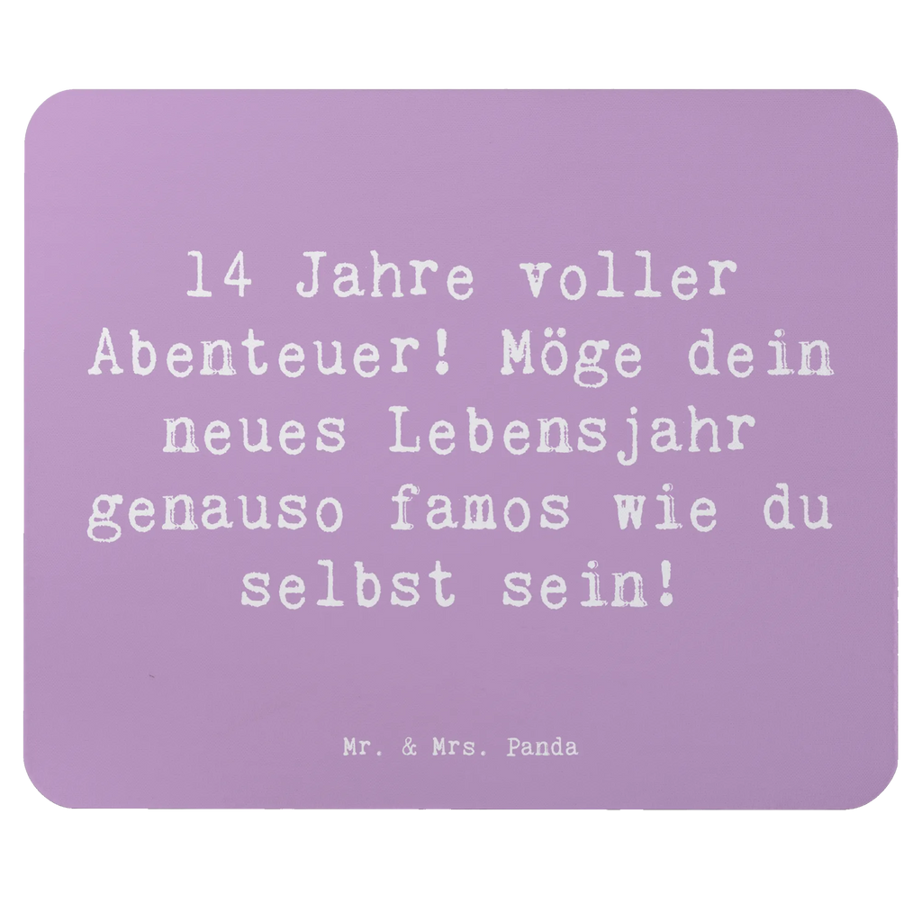 Mauspad Spruch 14. Geburtstag Abenteuer Mausunterlage, Arbeitszimmer, Mauspad Büro, Büroausstattung, Computer zubehör, PC Zubehör, Einzigartiges Mauspad, Designer Mauspad, Mousepad, Mauspad, Geburtstag, Geburtstagsgeschenk, Geschenk
