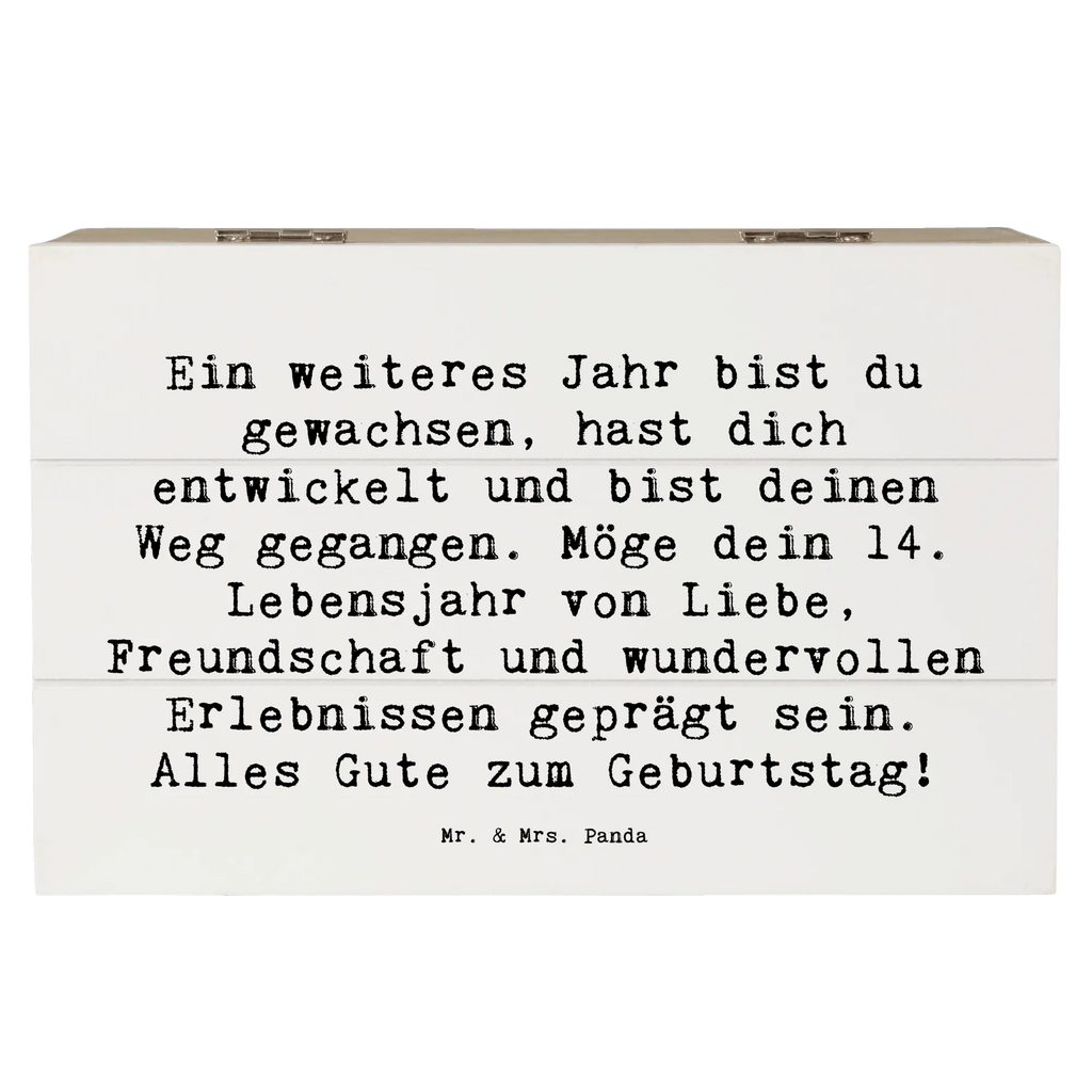 Holzkiste Spruch 14. Geburtstag Erinnerungsbox, Holzkiste, Geschenkdose, Schatzkiste, Schatulle, XXL, Truhe, Dekokiste, Aufbewahrungsbox, Erinnerungskiste, Kiste, Geschenkbox, Geburtstag, Geburtstagsgeschenk, Geschenk