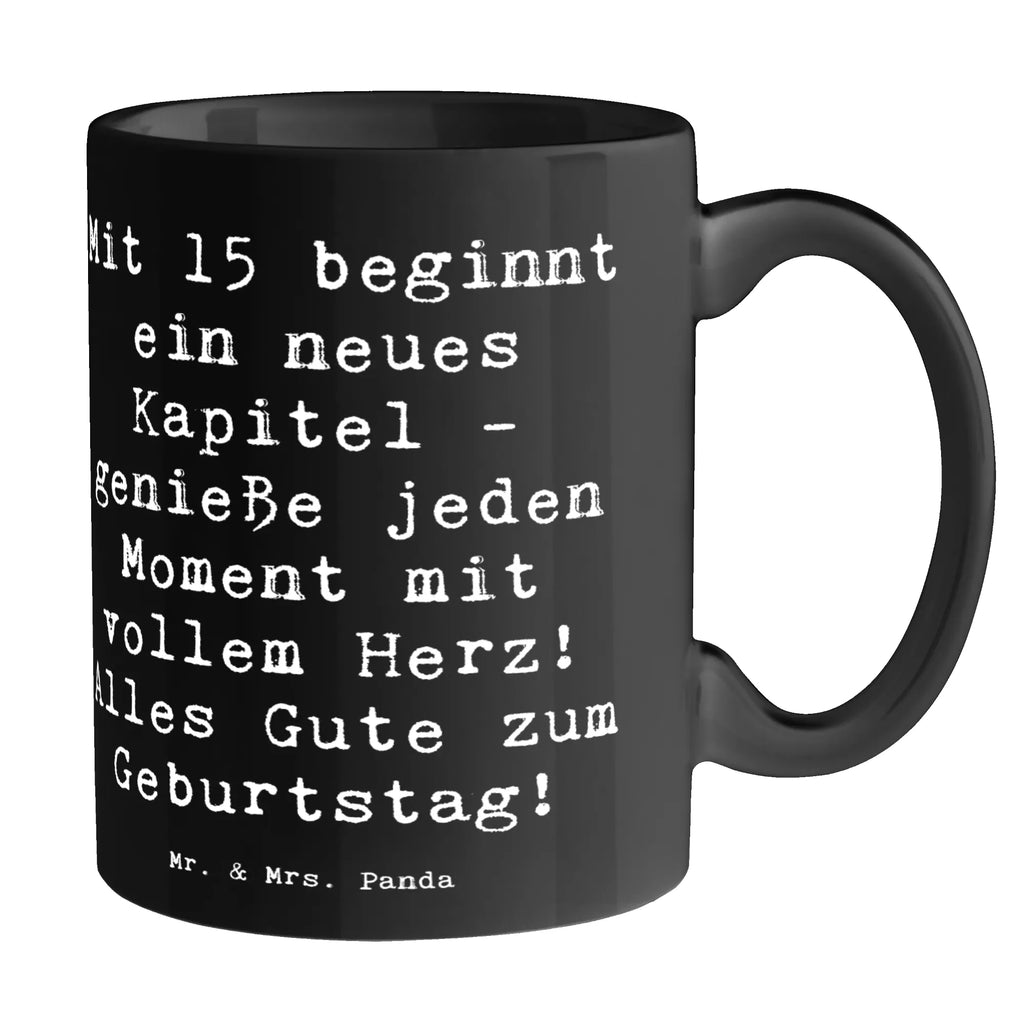 Tasse 15. Geburtstag Porzellantasse, Tasse mit Motiven, Keramiktasse, Geschenktasse, Kaffeetasse, Tasse, Tasse mit Zitaten, Bürotasse, Teetasse, Geburtstag, Geburtstagsgeschenk, Geschenk